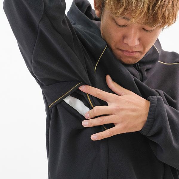 DESCENTE（デサント） 交換無料 フリース 野球 防寒 刺繍 パーカー