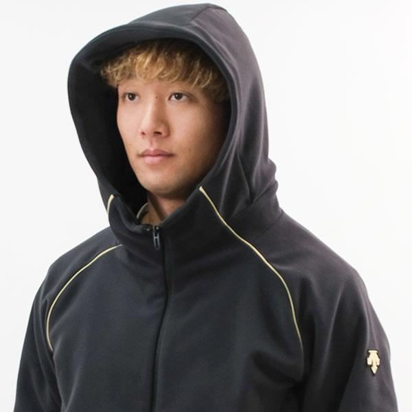 DESCENTE（デサント） 交換無料 フリース 野球 防寒 刺繍 パーカー