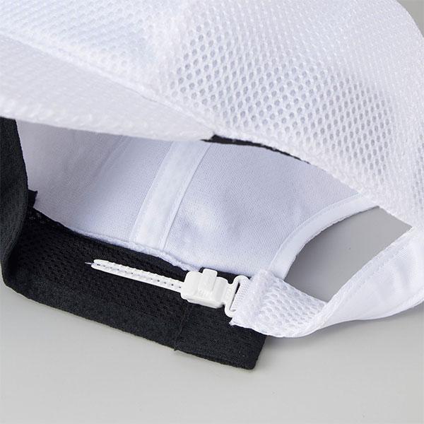 野球 メッシュキャップ 白 丸形 デサント DESCENTE 練習用帽子 帽子 アジャスター付き 丸型 DB5SCP03M | DESCENTE | 02