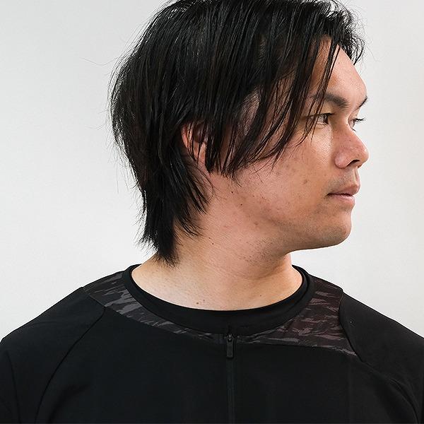 野球 ウインドシャツ 半袖 メンズ デサント ハイブリッドシャツ ウインドブロックシャツ ストレッチ DBX3607B DBX-3607B 一般 | DESCENTE | 09