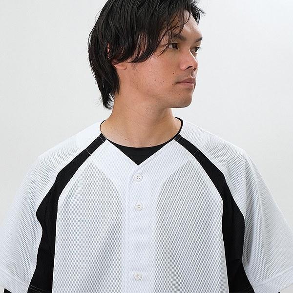 DESCENTE（デサント） 野球 ユニフォームシャツ メッシュ 練習着 上