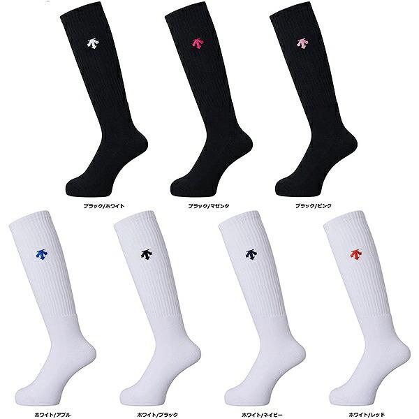 DESCENTE ホワイト/マゼンタ　ゴルフ　バレーボール ソックス 8足組 DESCENTE ホワイト/マゼンタゴルフバレーボール ソックス 8足組