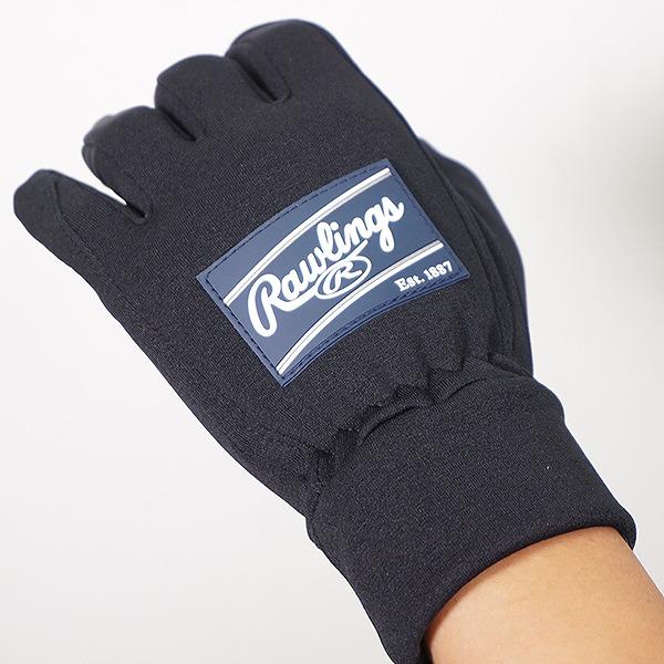ローリングス パッチロゴフリース手袋 野球 防寒 大人 EAC12F02 一般 2022年後期モデル | Rawlings | 04