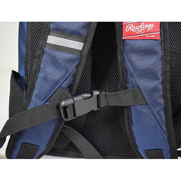 交換無料 野球 リュック 大容量 大型 ローリングス チームバッグ バックパック リュックサック 約38L EBA9S01 卒業 卒団 記念品 バッグ刺繍有料可(B) | Rawlings | 09