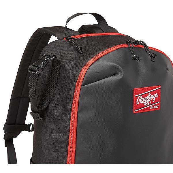 交換無料 野球 リュック 大人 大容量 ローリングス PVC コンビネーション バックパック リュックサック デイパック 35L チェストベルト グラブホルダー EBP14F02 | Rawlings | 07