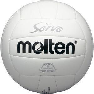 1/9(金)以降発送予定 モルテン バレーボール 4号球 ソフトサーブ 軽量 白 EV4W | molten