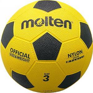 molten（モルテン） 365日出荷 サッカーボール 3号球 亀甲ゴム 黄×黒