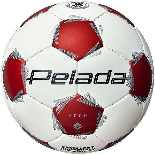 molten 5号サッカーボール 赤白デザイン molten（モルテン） サッカーボール ペレーダ 4000 5号 白赤 検定球