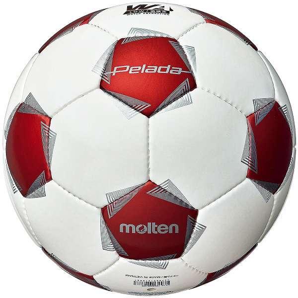 molten（モルテン） サッカーボール ペレーダ 4000 5号 白赤 検定球