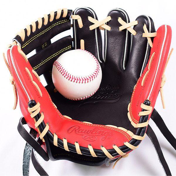 Rawlings トレーニンググローブ 黒/赤 ローリングス(Rawlings) トレーニンググラブ 硬式レザー仕様