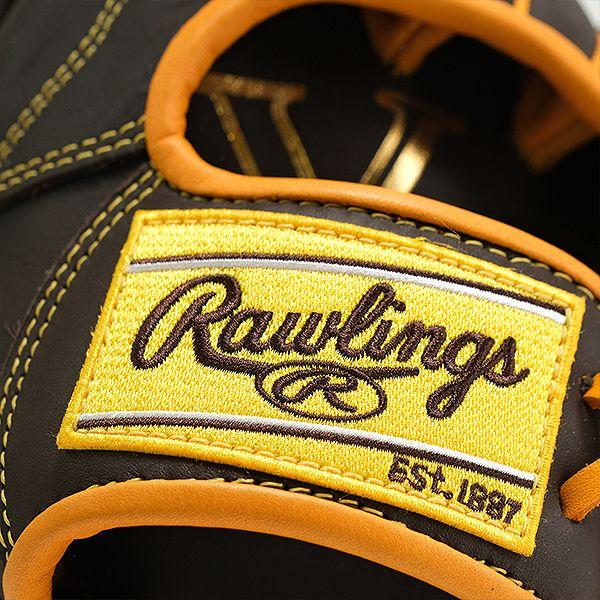 【限界値下】Rawlings 軟式グローブ 黒/黄　パドレスモデル 限界値下】Rawlings 軟式グローブ 黒/黄 パドレスモデル
