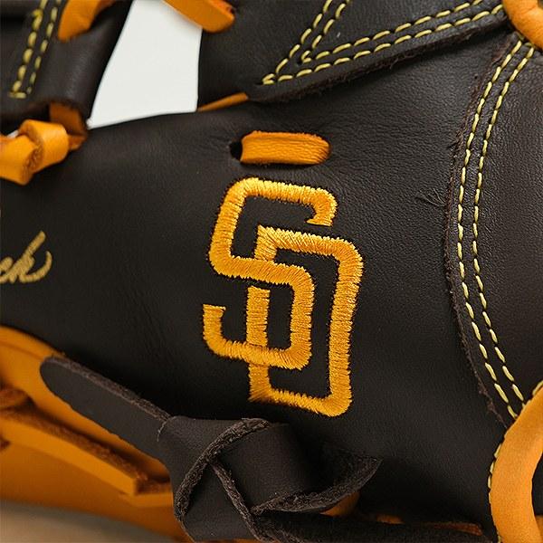 限界値下】Rawlings 軟式グローブ 黒/黄 パドレスモデル