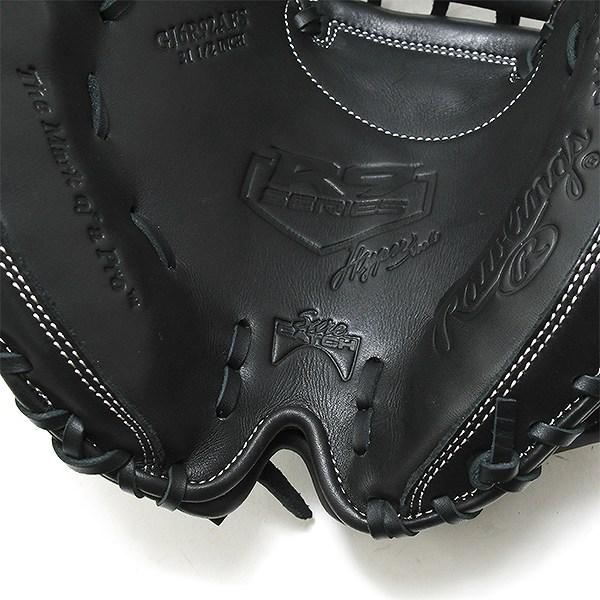 交換無料 野球 キャッチャーミット 軟式 ジュニア 子供 左投げ ローリングス Rawlings HYPER TECH R9 ブラック 捕手用 サイズ31.5 GJ6R92AFS 型付け可能(G)