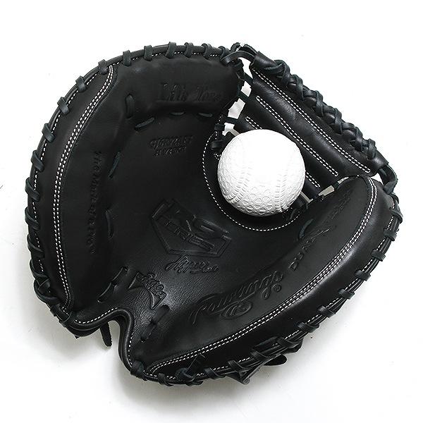 交換無料 野球 キャッチャーミット 軟式 ジュニア 子供 左投げ ローリングス Rawlings HYPER TECH R9 ブラック 捕手用 サイズ31.5 GJ6R92AFS 型付け可能(G)