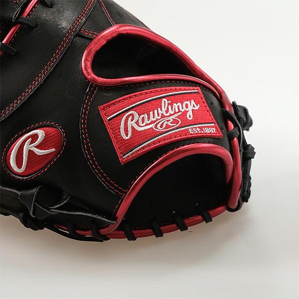 Rawlings 軟式ファーストミット　左利き　 黒/赤 Rawlings 軟式ファーストミット 左利き 黒/赤 Rawlings 軟式