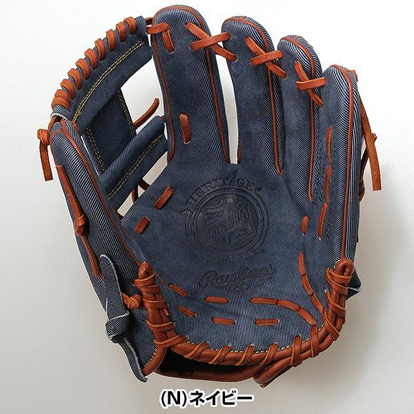 ミズノ製グラブ袋おまけ 交換無料 野球 グローブ 軟式 大人 右投げ ローリングス HOH ヘリテージプロ ジーンズ 内野手 サイズ11.25 GR3FR6N62-N｜bbtown｜05