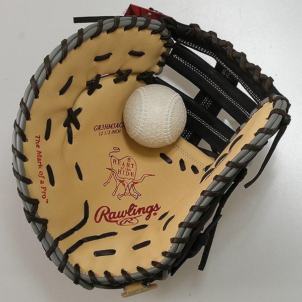 ローリングス　ファーストミット　左投げ用　HOH 軟式GR3HM3ACD 左利き 楽天市場】【交換送料無料】 野球 ファーストミット 軟式 大人 左投げ