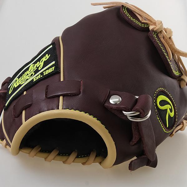 【極美品】ローリングス 軟式 投手用グローブ 本革GR3HBLA15FB Rawlings ローリングスグラブ袋おまけ 交換無料 野球 グローブ