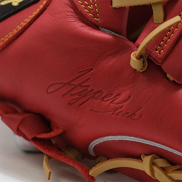 極美品 ローリングス ハイパーテック 野球 軟式用 右投げ グローブ 内野用 赤 極美品 ローリングス ハイパーテック 野球 軟式用 右投げ