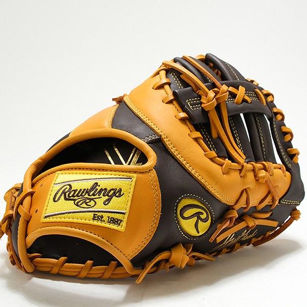 Rawlings ファーストミット 黒と黄色 レザー Rawlings ファーストミット 黒と黄色 レザー