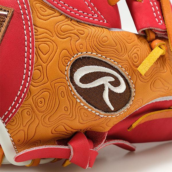 Rawlings 野球用グローブ ブラウン/レッド Rawlings 交換無料 野球 グローブ 軟式 ローリングス HOH THE