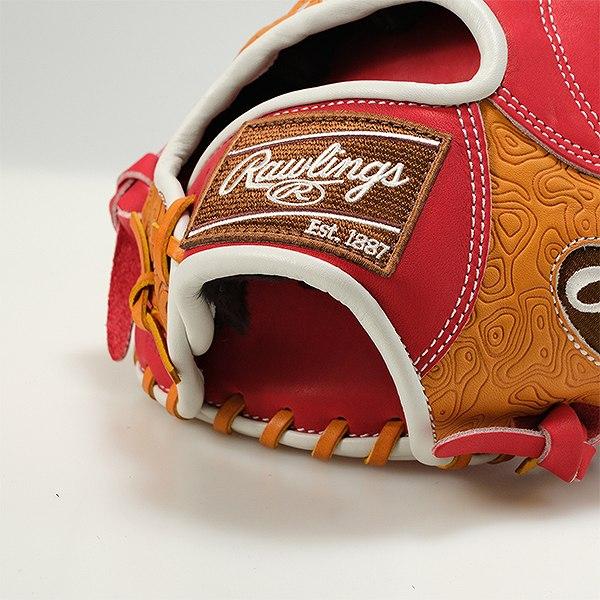 Rawlings 野球グローブ 　レッド×バイオレット Rawlings 交換無料 野球 グローブ 軟式 ローリングス HOH THE