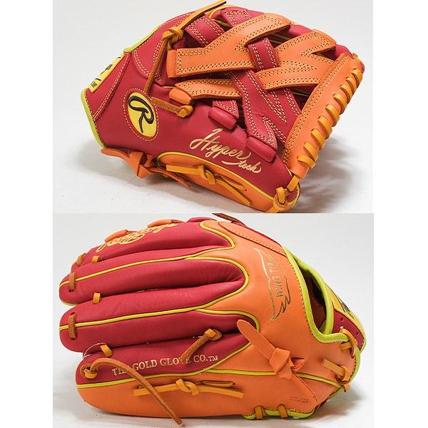 交換無料 野球 グローブ 大人 軟式 ローリングス HYPER TECH COLOR SYNC オールラウンド サイズ：11.75 GR5FHTCN55W 右投げ 型付け可能(G)_6