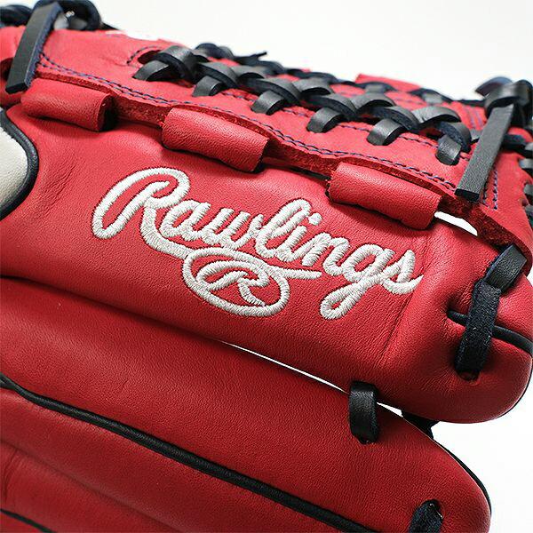 交換無料 野球 グローブ 軟式 大人 左投げ ローリングス Rawlings HYPER TECH MLB TEAM オールラウンド サイズ11.75 ナショナルズ GR5HTMN55W 型付け可能(G)_11