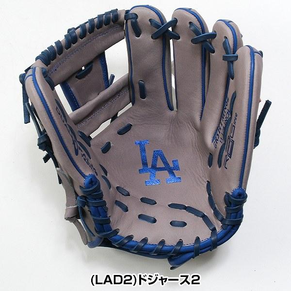 交換無料 野球 グローブ 大人 軟式 ローリングス HYPER TECH MLB TEAM 内野手用 サイズ：11.25 GR5HTMN62 右投げ ドジャース2 型付け可能(G)_4