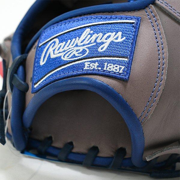 交換無料 野球 グローブ 大人 軟式 ローリングス HYPER TECH MLB TEAM 内野手用 サイズ：11.25 GR5HTMN62 右投げ ドジャース2 型付け可能(G)_8