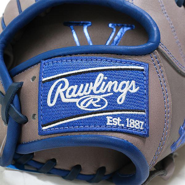 交換無料 野球 グローブ 大人 軟式 ローリングス HYPER TECH MLB TEAM 内野手用 サイズ：11.25 GR5HTMN62 右投げ ドジャース2 型付け可能(G)_9