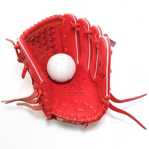 Rawlings Pro Excel 軟式グローブ レッド Rawlings（ローリングス） 交換無料 野球 グローブ 軟式 大人 右投げ グローブ