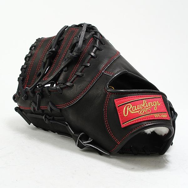Rawlings ファーストミット　左用　赤　黒　 軟式 Rawlings（ローリングス） 交換無料 野球 ファーストミット 軟式 大人