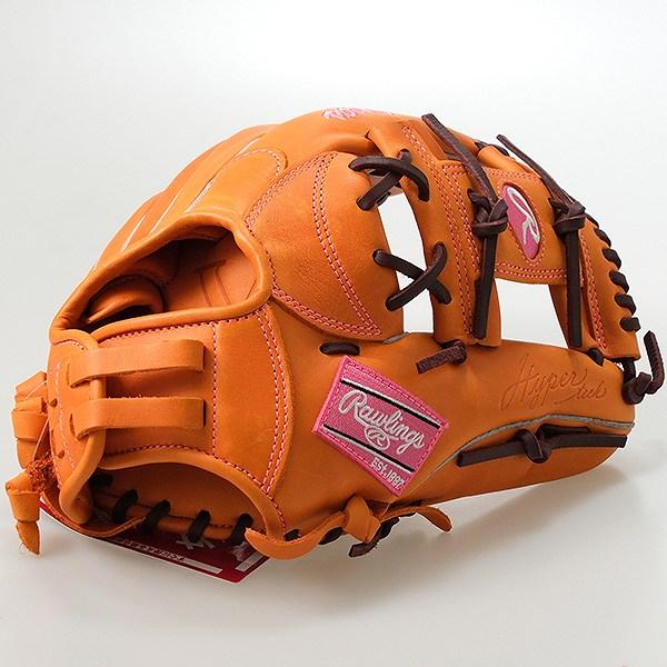 Rawlings Hyper Tech 軟式グローブ オレンジ　ピッチャー用 Rawlings（ローリングス） ローリングスグラブ袋おまけ 交換無料