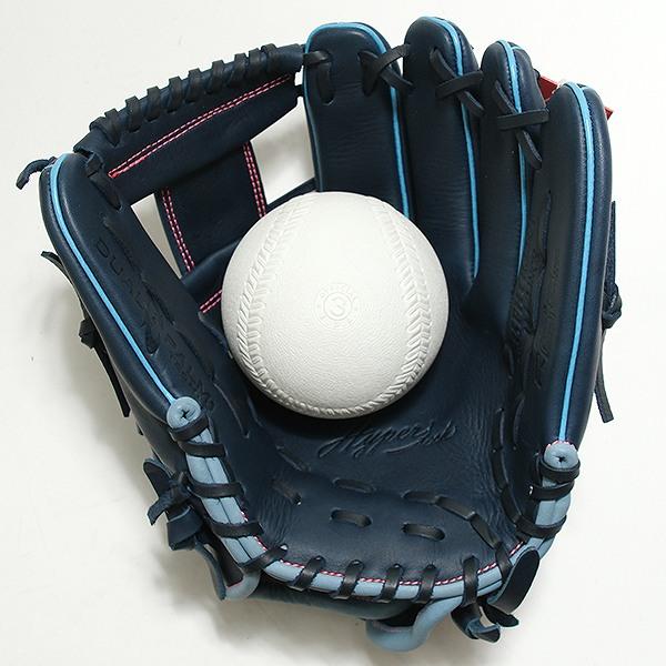 交換無料 ソフトボール グローブ 大人 ローリングス HYPER TECH R2G 内野手用 サイズ：11.5 GS5FHTR34GF 右投げ ネイビー 型付け可能(G)の画像