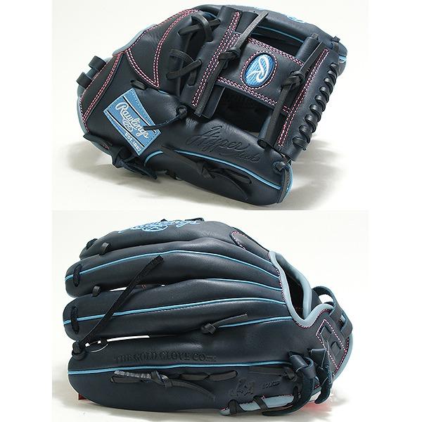 交換無料 ソフトボール グローブ 大人 ローリングス HYPER TECH R2G 内野手用 サイズ：11.5 GS5FHTR34GF 右投げ ネイビー 型付け可能(G)の画像