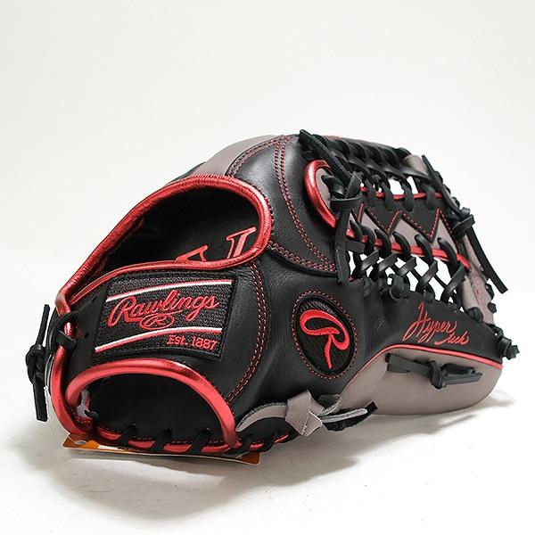 Rawlings 軟式グローブ 右投げ 黒赤　最終値下げ‼️ Rawlings（ローリングス） 交換無料 ソフトボール グローブ 大人 右
