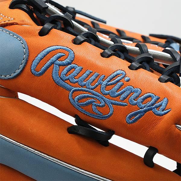 Rawlings 左投げ軟式グローブ オレンジ Rawlings（ローリングス） 交換無料 ソフトボール グローブ 大人 左