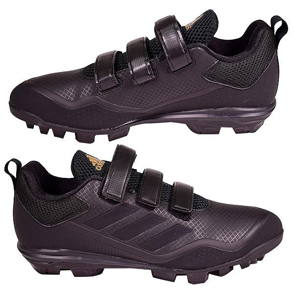 adidas（アディダス） 交換無料 野球 スパイク ポイント 黒 スタビル