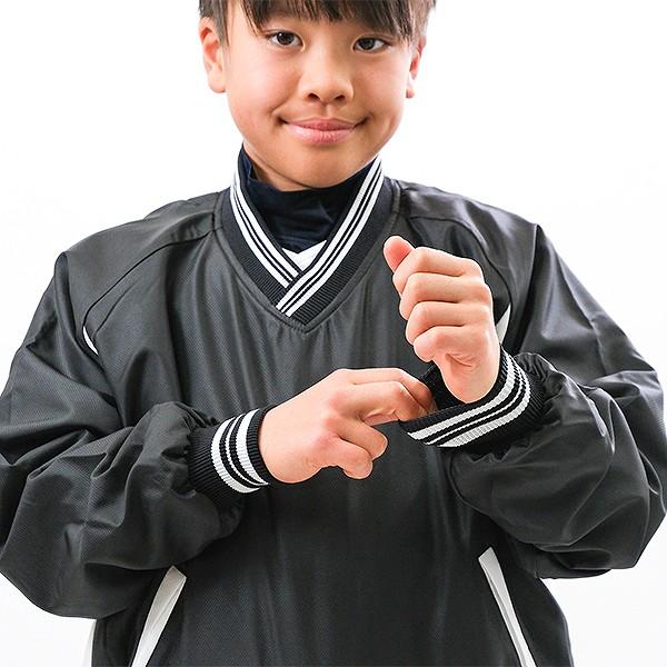 レワード 野球 ジュニア Vネックジャケット 裏起毛 Vジャン JGW-20