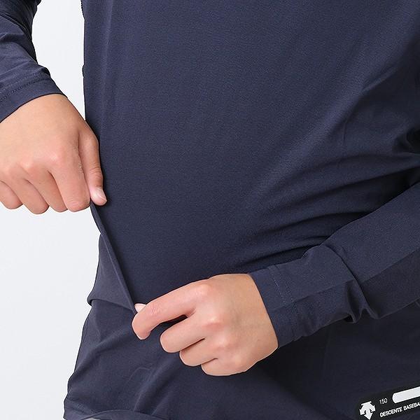 野球 アンダーシャツ ジュニア 長袖 ハイネック 丸首 ゆったり デサント 軽量 吸汗速乾 JSTD770B JSTD-770B JSTD771B JSTD-771B アンダーシャツ名入れ有料可(U) | DESCENTE | 10