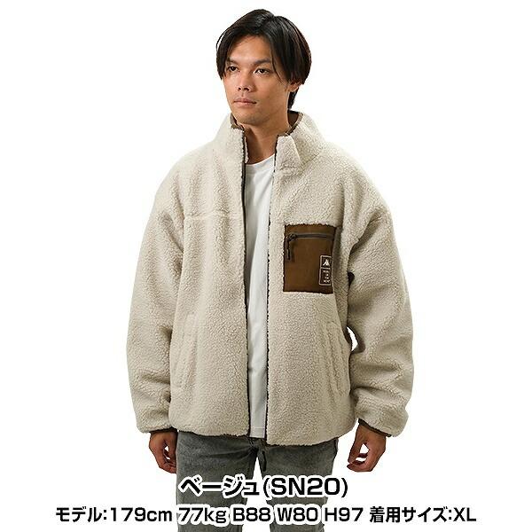 Kappa（カッパ） フリースジャケット メンズ ボア ボックスポケット