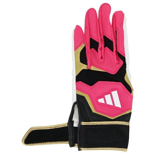 交換無料 野球 バッティンググローブ 大人 ジュニア 両手用 白 黒あり アディダス adidas BASIC 水洗い可 バッティンググラブ 手袋 LBG404 バッテ刺繍有料可(T) | adidas | 16