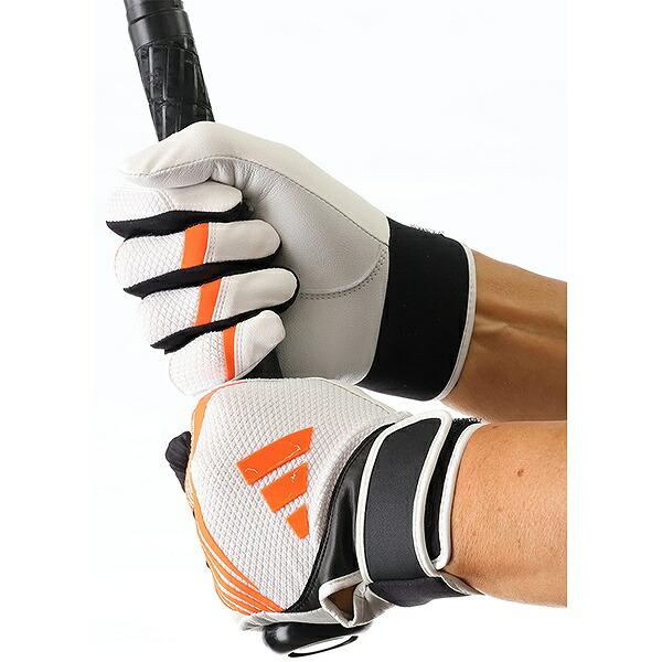 交換無料 野球 バッティンググローブ 大人 両手用 アディダス adidas MID バッティンググラブ バッティング手袋 手ぶくろ LBG505 2026NEW バッテ刺繍有料可(T) | adidas | 05