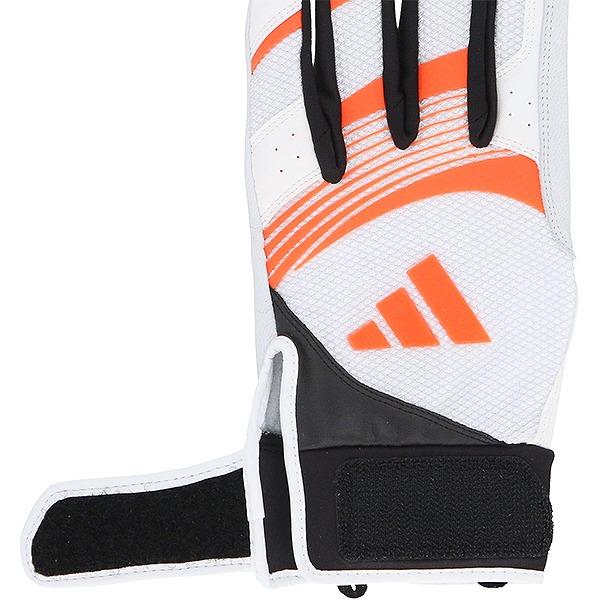 交換無料 野球 バッティンググローブ 大人 両手用 アディダス adidas MID バッティンググラブ バッティング手袋 手ぶくろ LBG505 2026NEW バッテ刺繍有料可(T) | adidas | 06