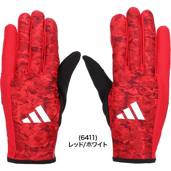 休まず出荷 交換無料 アディダス adidas ウォームグローブ 防寒用手袋 両手用 野球 LBG803 防寒グッズ 一般用 メール便可 秋冬 | adidas | 06