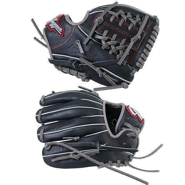 Slugger Aggressive 野球用グローブ グレー 新品】 スラッガー久保田JAPAN 硬式グローブ / 内野手用 無料型付け