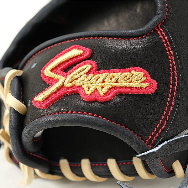 交換無料 野球 グローブ 硬式 大人 久保田スラッガー 内野手用 右投げ SR1型 専用袋付き 高校野球対応 LT24-GH2 KSG-SR1 型付け可能(G) キャッチボールの画像