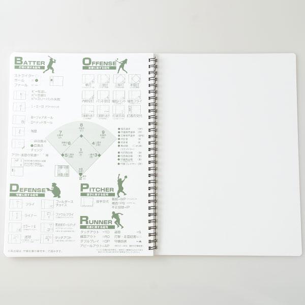スコアブック マルエスボール ソフトボール用スコアブック 35試合分 A4