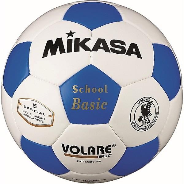 ミカサ サッカーボール 5号球 検定球 白 青 SVC502SBC-WB